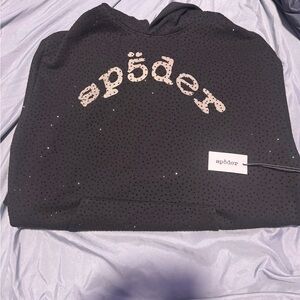 Black Sp5der vvs Hoodie
